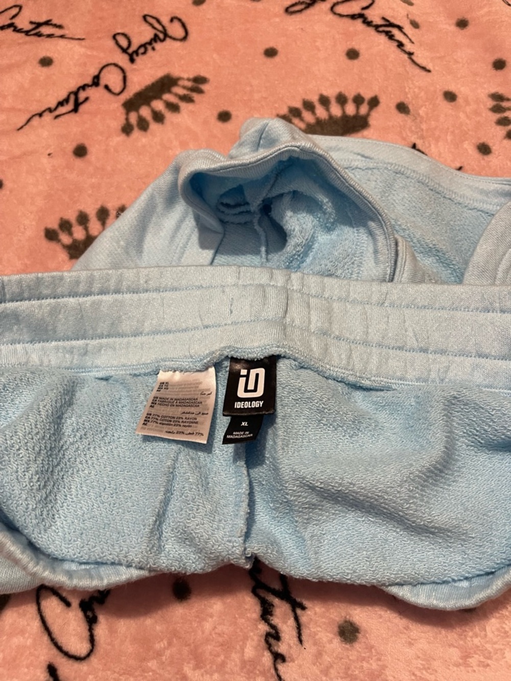 Ideology Light Blue Terry Boxer Briefs